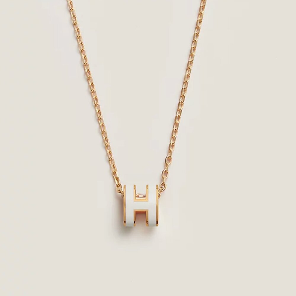 Hermes Hermès Necklace Pendant White - not the mini size one